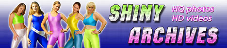 Amateur models in tight shiny spandex. HQ photos, HD videos